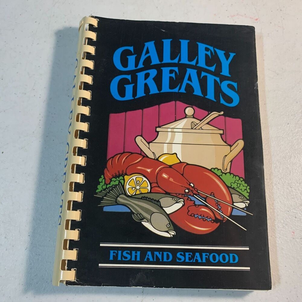 vintage cookbook Galley Greats fish seafood 1982 National Fisheries Institute